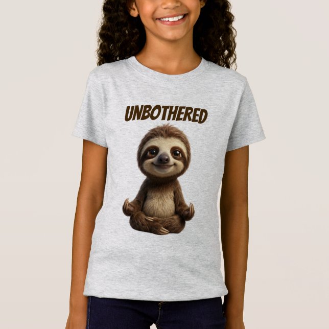 Unbothered Chill Sloth T-Shirt (Front)