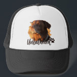 Unbothered Golden Hour Dog – Premium Minimalist Trucker Hat<br><div class="desc">Capture the ultimate vibe of peace and serenity with our 'Unbothered' Dog . Featuring a soulful Labrador/Retriever soaking up the golden hour sun with eyes closed, this design perfectly embodies the feeling of switching off from the world. Written in a trendy, handcrafted script, the word 'Unbothered' adds a modern, aesthetic...</div>