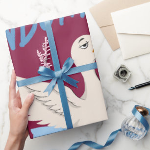 Unbothered Goose Mode Funny Ballet Goose Wrapping Paper