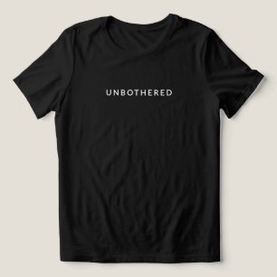 Unbothered – Minimalist Quote Women's Tri-Blend Shirt