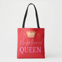 Unbothered Queen Tote Shopping Bag