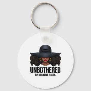 Unbothered Sy Black Queen African American Ladies Key Ring