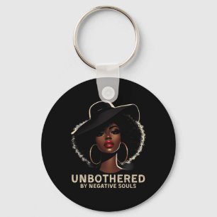 Unbothered Sy Black Queen African American Ladies  Key Ring
