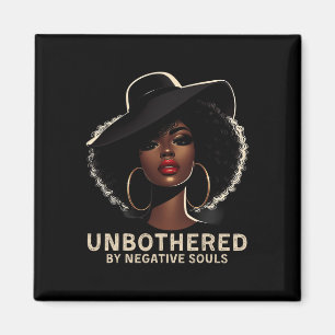 Unbothered Sy Black Queen African American Ladies  Magnet