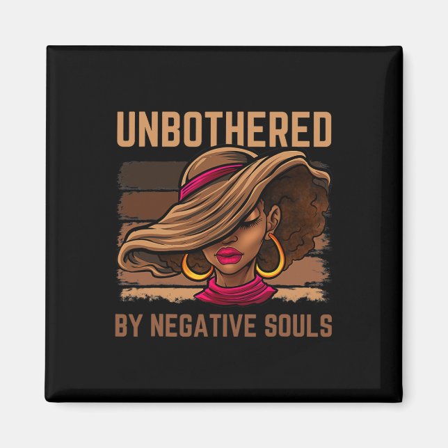 Unbothered Sy Black Queen African American Women L Magnet (Front)