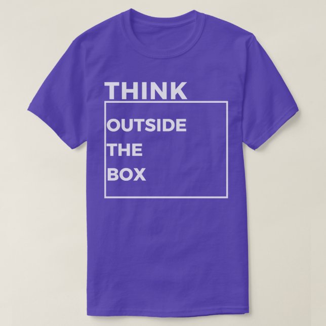 Unbounded Vision Think Outside the Box T-Shirt (Design Front)