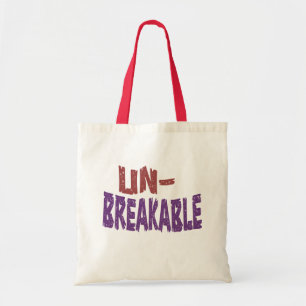 Unbreakable Bold & Resilient Typography Tote Bag