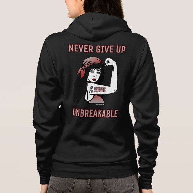 UNBREAKABLE...Diabetes Hoodie (Back)