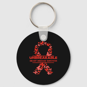 Unbreakable Heart Disease Survivor Awareness Wear  Key Ring