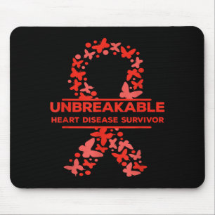 Unbreakable Heart Disease Survivor Awareness Wear Mouse Pad