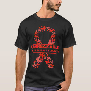 Unbreakable Heart Disease Survivor Awareness Wear  T-Shirt