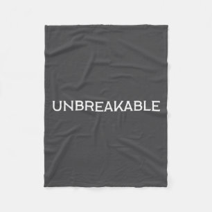 Unbreakable Insrational Motivational Saying  Fleece Blanket