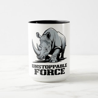 Unbreakable Rhino: Strength and Power Unleashed Mug