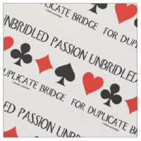 Unbridled Passion For Duplicate Bridge Card Suits