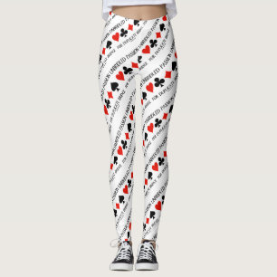 Unbridled Passion For Duplicate Bridge Card Suits Leggings