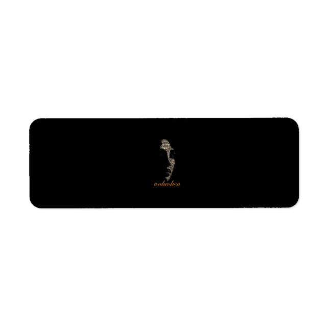 Unbroken Woman Inspirational Word  (Front)