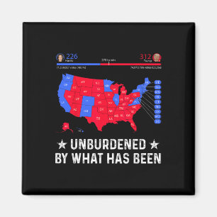 Unburdened By What Has Been Trump Election Map Magnet