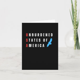 Unburdened States Of America Card