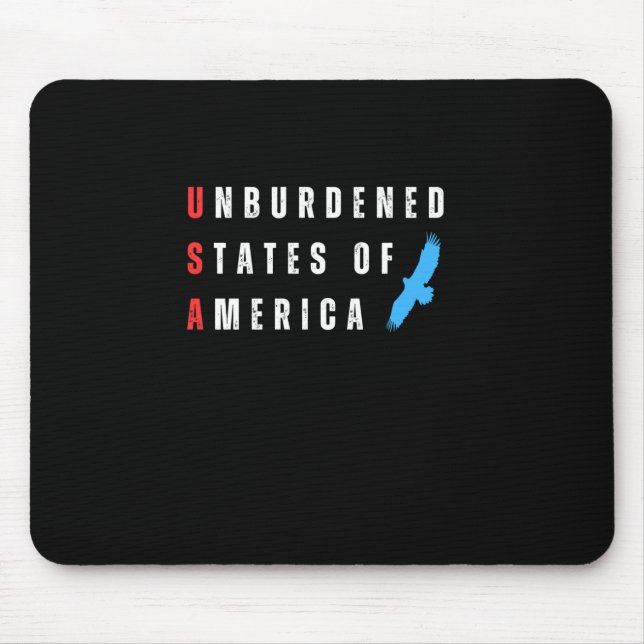 Unburdened States Of America  Mouse Pad (Front)