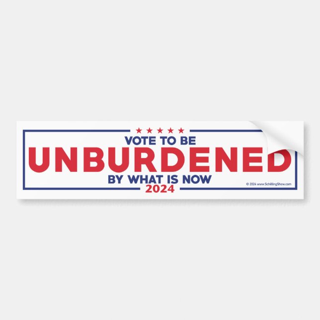 Unburdened Trump Bumpersticker Bumper Sticker (Front)