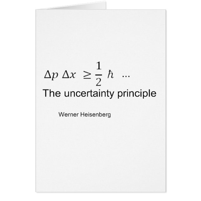 Uncertainty principle (Front)