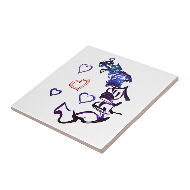 Unchain My Heart Ceramic Tile (Side)