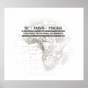 Uncharted SIC PARVIS MAGNA Poster