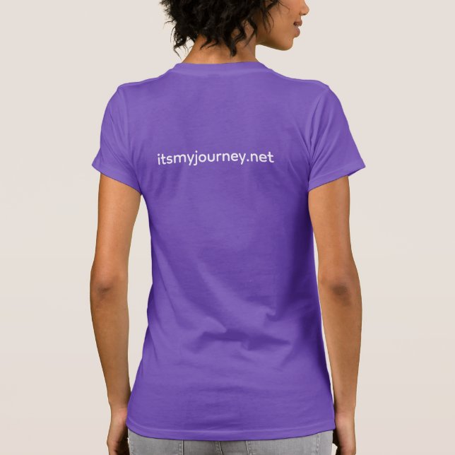 Unchecked Spirits Get Stronger - Purple T-shirt (Back)