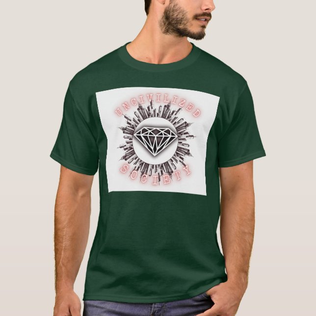 Uncivilized Diamond City retro T-Shirt (Front)