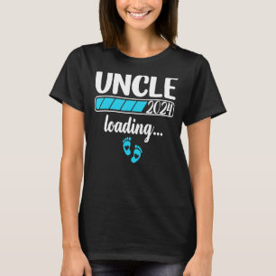 Uncle 2024 Loading Baby Announcement First Time Un T-Shirt
