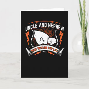 Uncle And Nephew Best Friends For Life   Gift Idea Card
