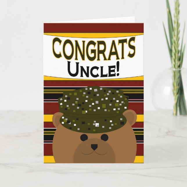 Uncle - Army Soldier Congrats! Card (Front)