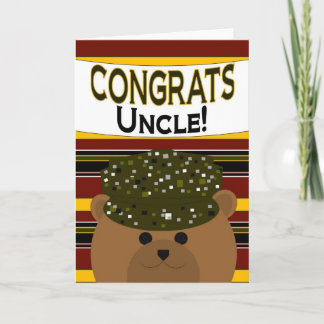 Uncle - Army Soldier Congrats! Card