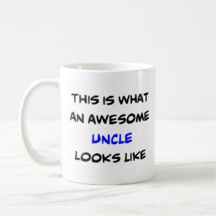 uncle, awesome coffee mug
