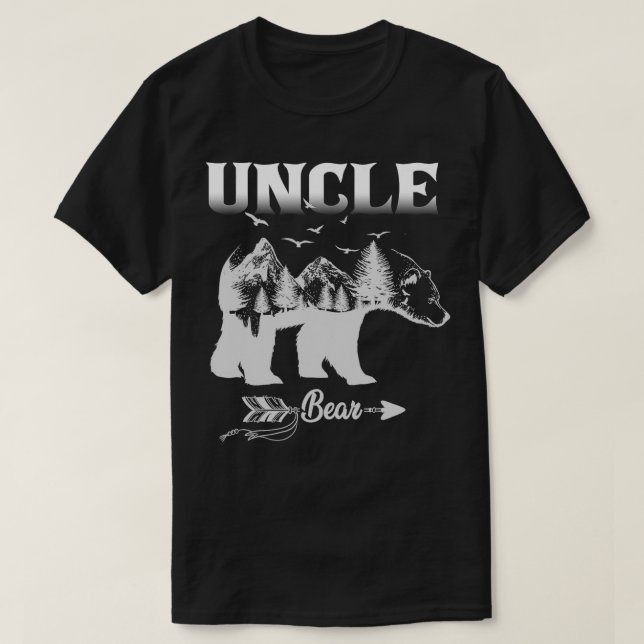 Uncle Bear Fathers Day Men Gift  T-Shirt (Design Front)