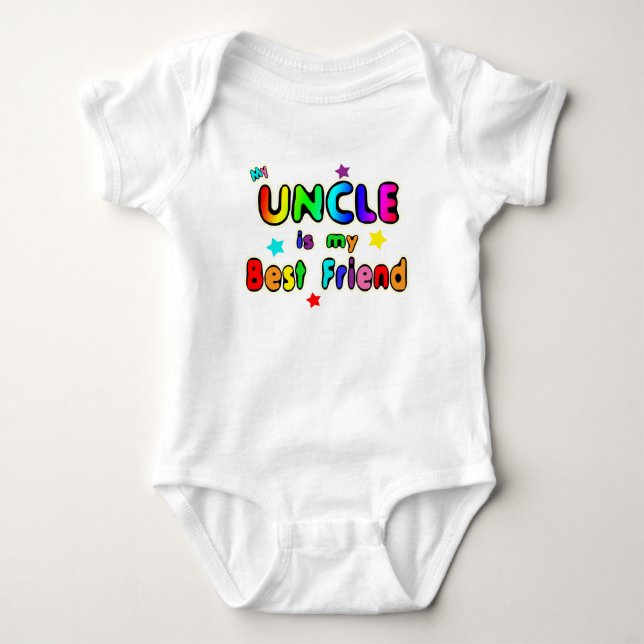 Uncle Best Friend Baby Bodysuit (Front)
