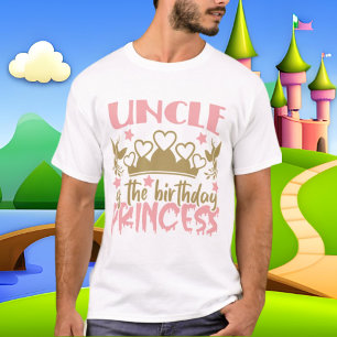 Uncle Birthday Princess word art  T-Shirt