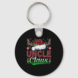 Uncle Claus Christmas Lights Matching Family Xmas  Key Ring