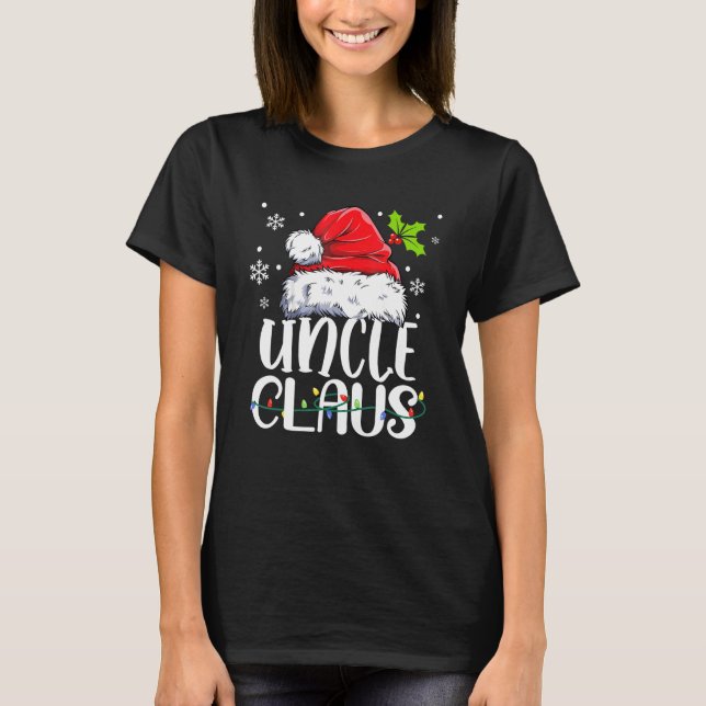Uncle Claus   Family Matching Uncle Claus Pajama T-Shirt (Front)