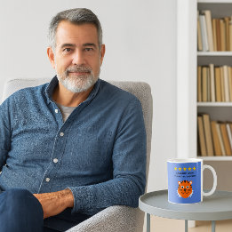 Uncle custom text tiger face coffee mug