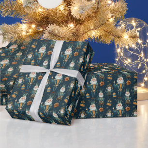  Uncle Drosselmeyer: Green Nutcracker Ballet  Wrapping Paper