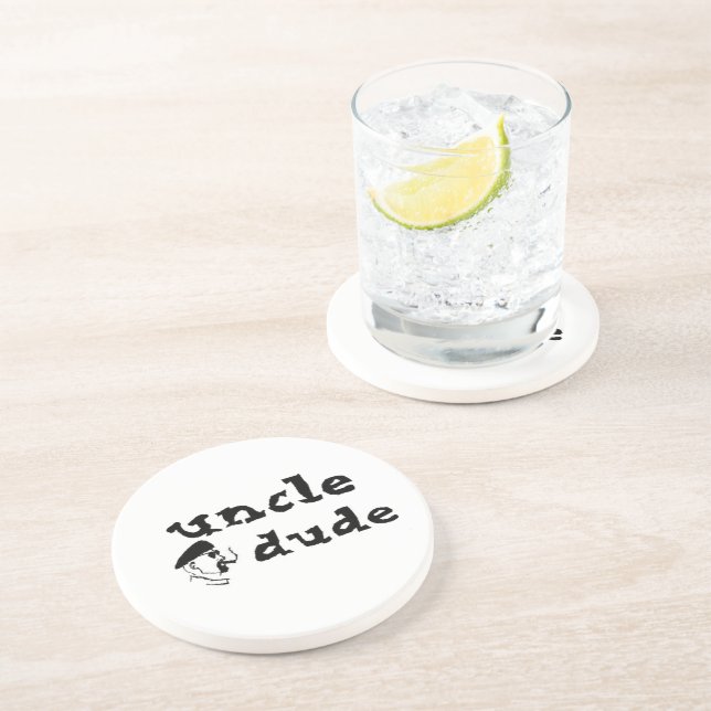 Uncle Dude Sandstone Fierce Beer Coaster (Side)