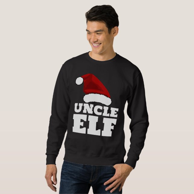 UNCLE ELF CHRISTMAS T-SHIRT SWEATSHIRT (Front Full)