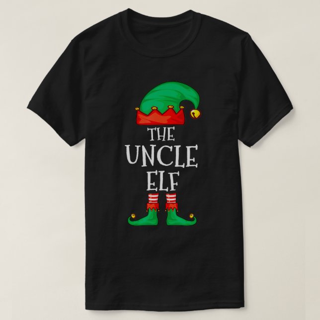 Uncle Elf Family Christmas The Uncle Elf Pajama Sw T-Shirt (Design Front)