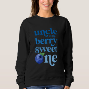 Uncle First Birthday Berry Sweet One Blueberry 1st Sweatshirt