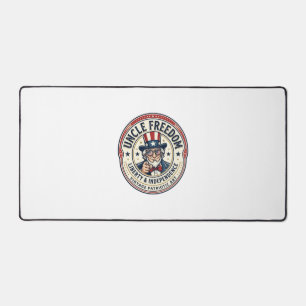 Uncle Freedom Patriotic Uncle Sam Founding Charact Desk Mat