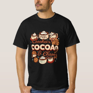 Uncle Fuel: Cookies, Cocoa & Chaos Funny Holiday T-Shirt