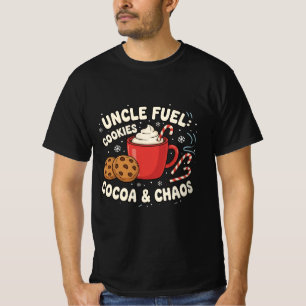 Uncle Fuel: Cookies, Cocoa & Chaos Funny Holiday T-Shirt