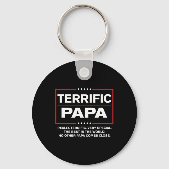 Uncle - Funny Donald Trump Great Papa  Key Ring (Front)