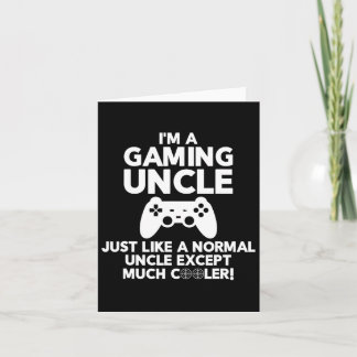 Uncle Gamer Funny Gaming Video Game Shirts  Card